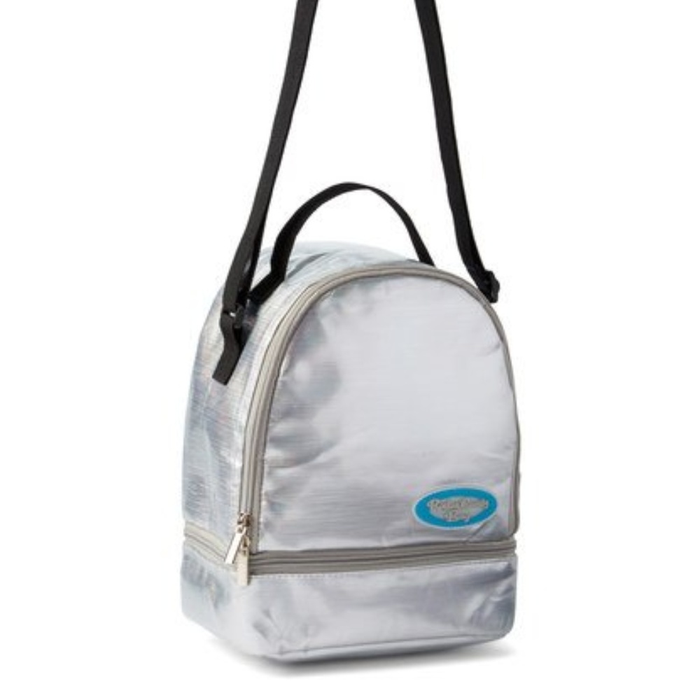 Silver Lunch Bag W/ Stickers